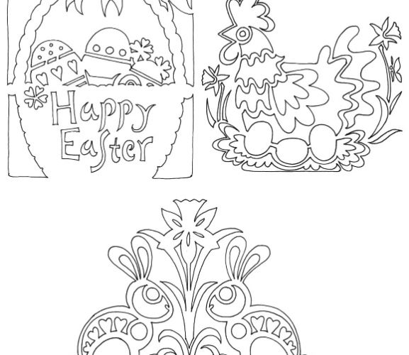 Easter Bunny Papercutting Motifs