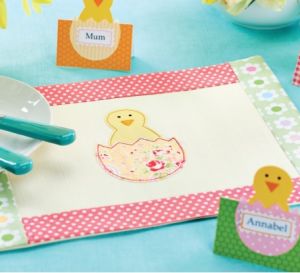 Easter Applique Table Mat Pieces