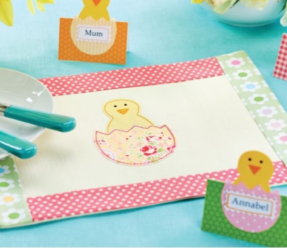 Easter Applique Table Mat Pieces