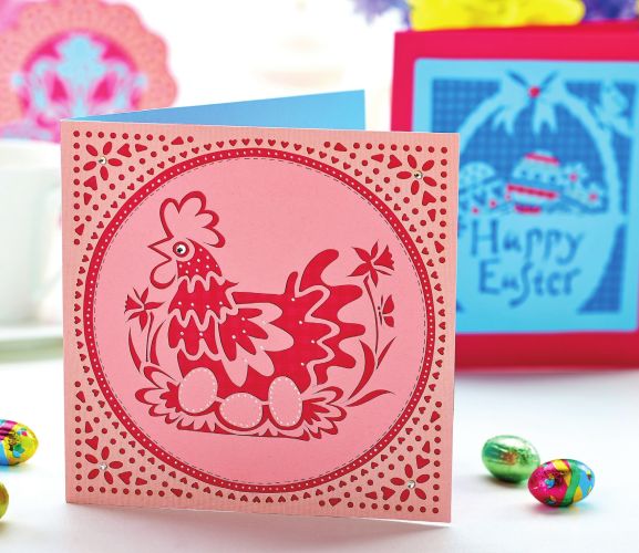 Easter Cards Using Papercutting