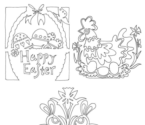 Easter Cards Using Papercutting