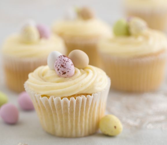 Vanilla Easter Cupcakes