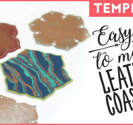 Easy To Make Leather Coasters Template Easy To Make Leather Coasters Template