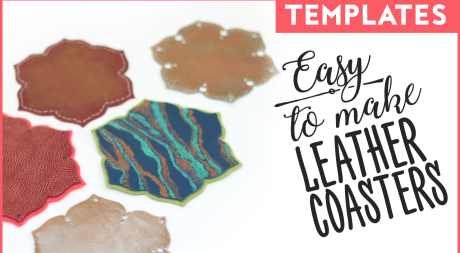 Easy To Make Leather Coasters Template Easy To Make Leather Coasters Template