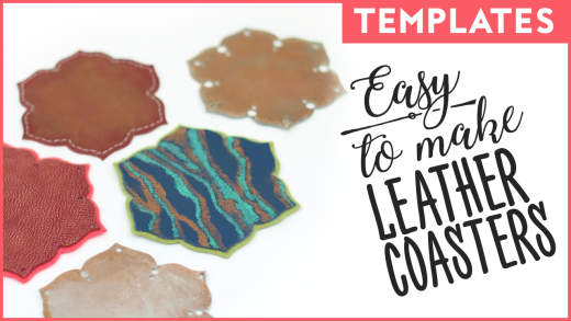 Easy To Make Leather Coasters Template
