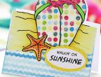 Easy Beach Scene Cards