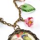 Embed vintage images in resin Necklace