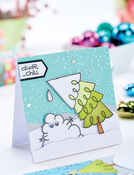 Embossed Character Christmas Cards