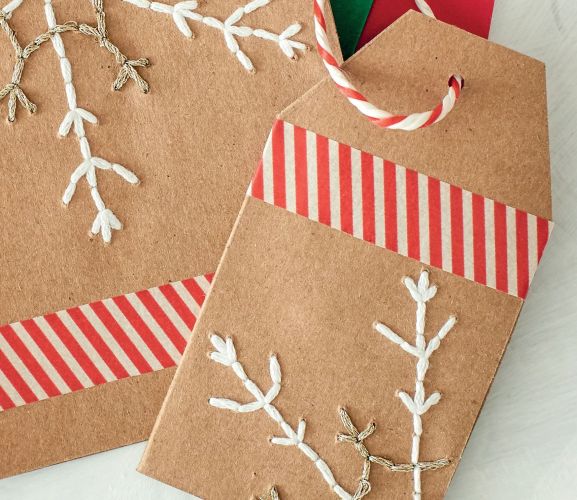 Embroidered Christmas Cards