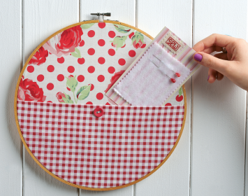 Embroidery Hoop Wall Pocket