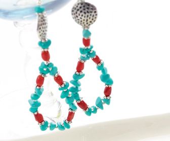 Exotic Turquoise Earrings
