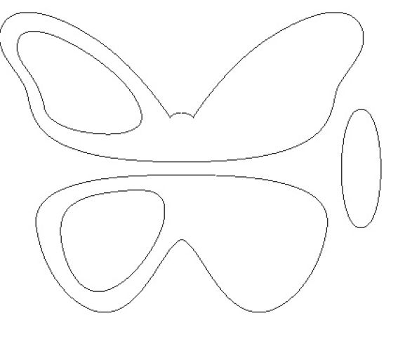 Charming Butterfly Applique Motif