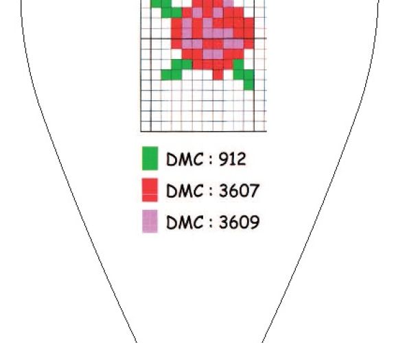 Folksy Heart Cross-Stitch Chart