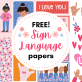 Free Sign Language Papers