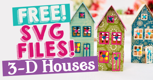 FREE SVG Files! 3-D Houses