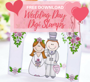 FREE Wedding Day Digi Stamps