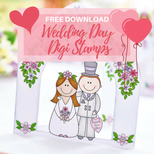 FREE Wedding Day Digi Stamps