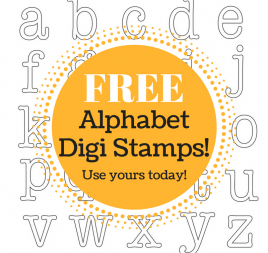 FREE Alphabet Digi Stamps FREE Alphabet Digi Stamps