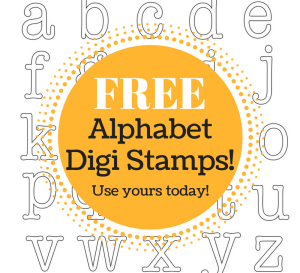 FREE Alphabet Digi Stamps