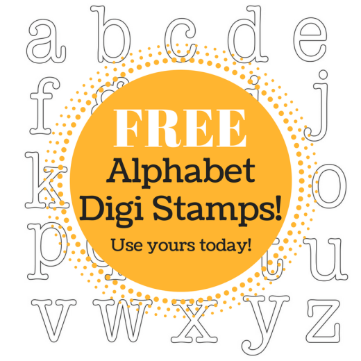 FREE Alphabet Digi Stamps