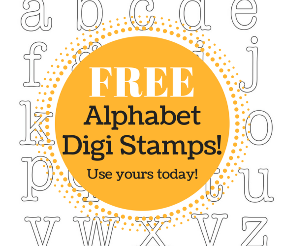 FREE Alphabet Digi Stamps