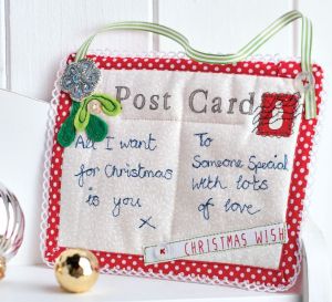 Fabric Christmas Postcards