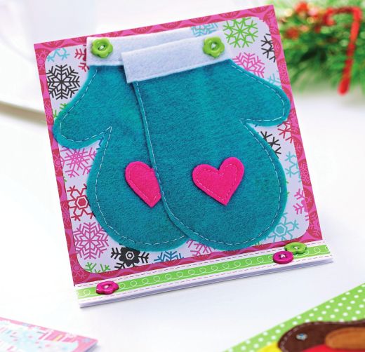 Felt Applique Christmas Cards