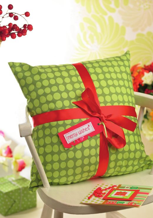 Festive Cushion And Tag