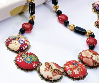 Silk Road Five Button Necklace