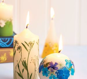 Make Floral Candles