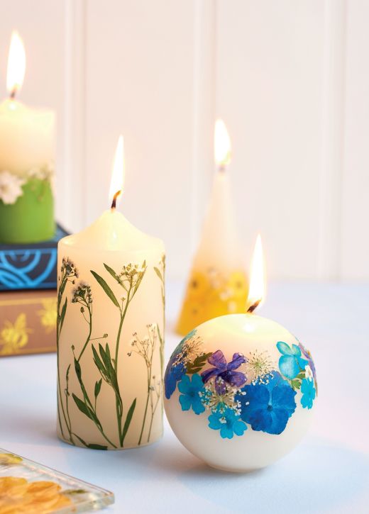 Make Floral Candles