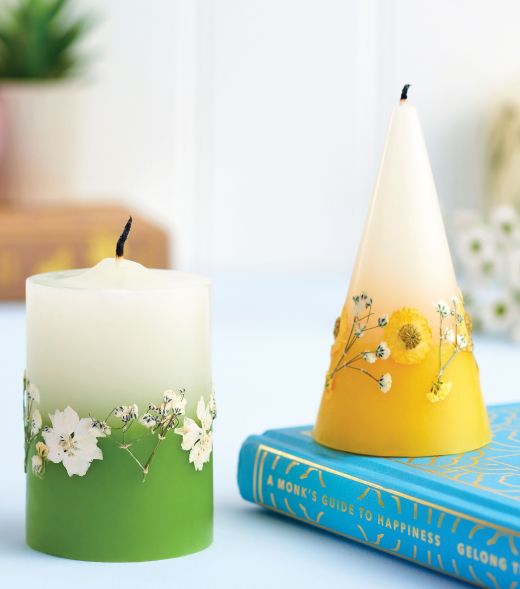 Make Floral Candles