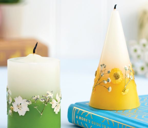 Make Floral Candles