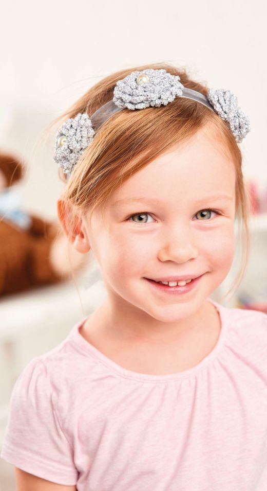 Knit a Floral Headband