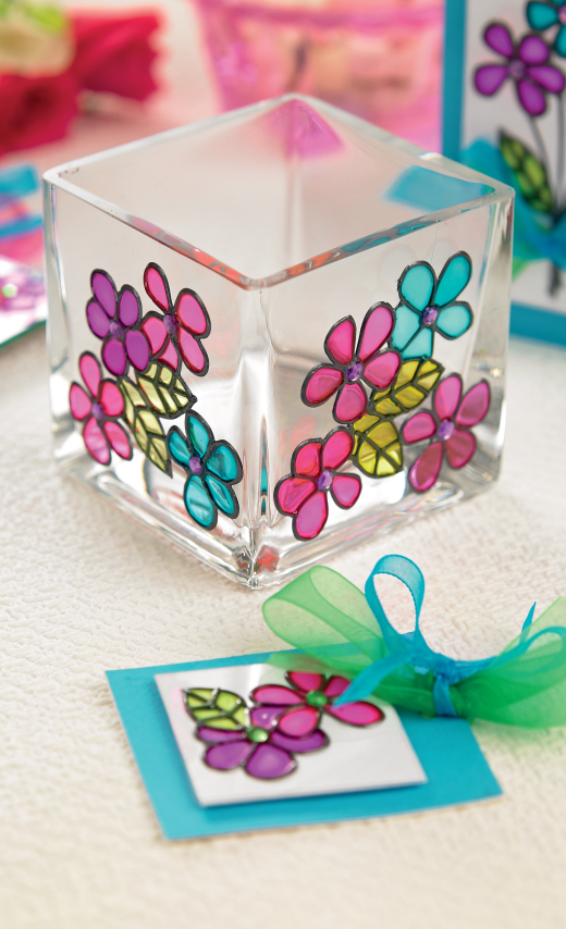 Floral Painted Glass Gifts