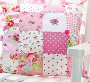 Floral Patchwork Cushion