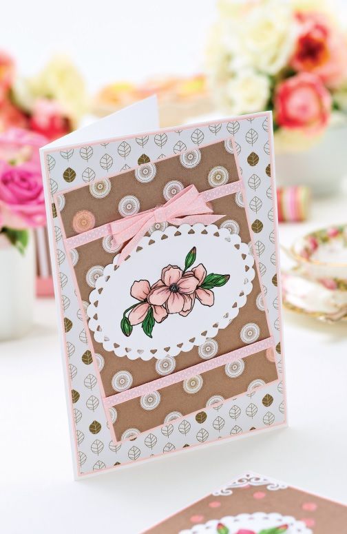 Classic Flower Card Motif