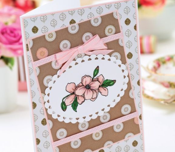 Classic Flower Card Motif