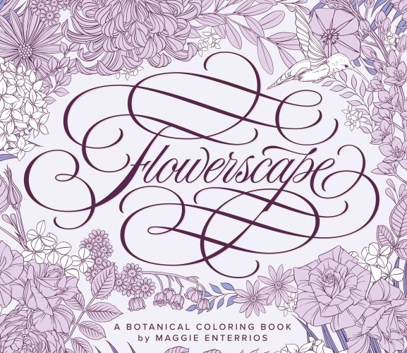 Free Flowerscape Colouring Pages
