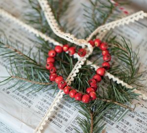 Gift Wrap with Winter Foliage