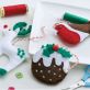 Robin, Christmas Pudding & Reindeer Applique Templates