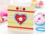 Folkstyle Heart With Cross-Stitch Embroidery