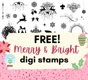 Free Stephanie Weightman Merry and Bright Digi Stamps