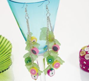 Fruit Fusion Chain Earrings