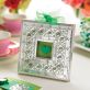 Gem encrusted candle frame & card