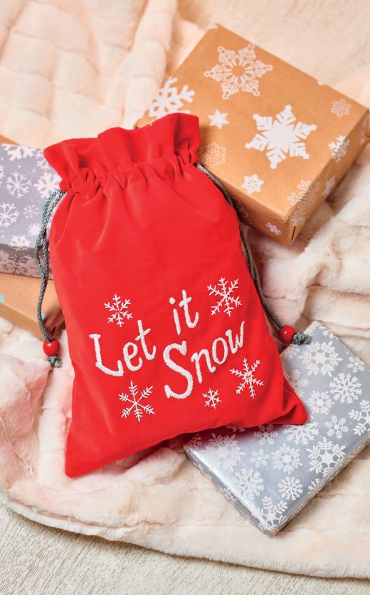 Embroider a Festive Gift Sack