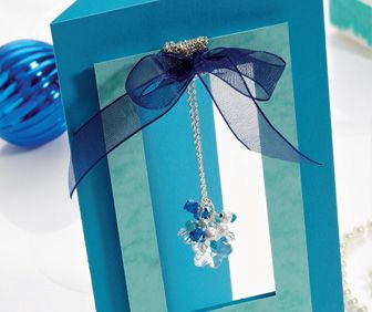 Snowflake Necklace Card
