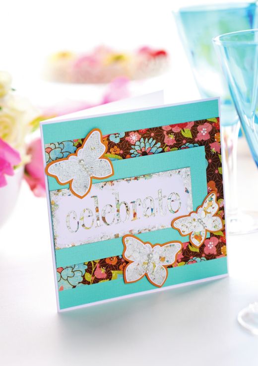 Glitzy New Year Cards With Metal Foil Accents