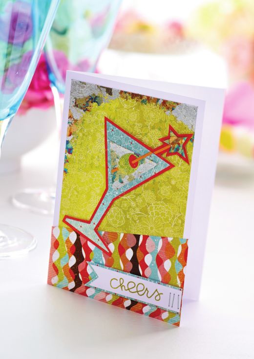Glitzy New Year Cards With Metal Foil Accents