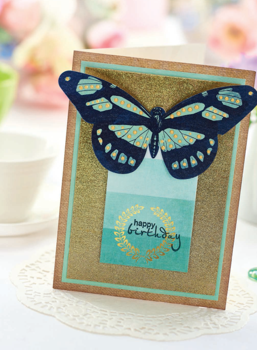 Golden Butterfly Card - Free Craft Project – Card Making - Crafts ...